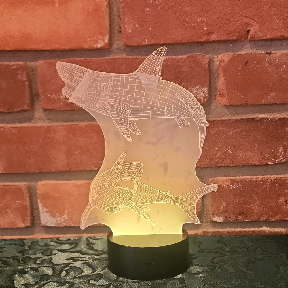 3D Shark LED Night Light
